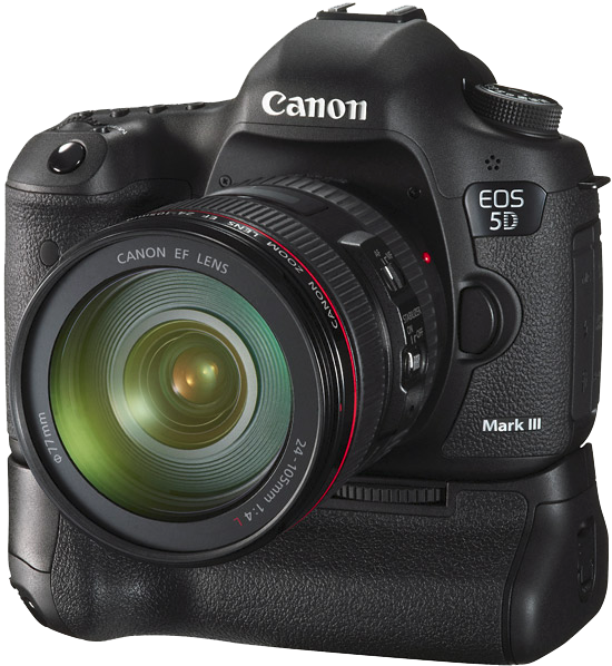 Canon 5D MarkIII with battery grip