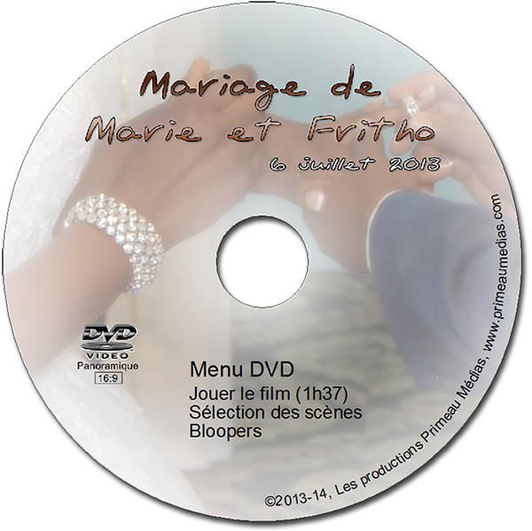 Mariage Marie et Fritho Label DVD